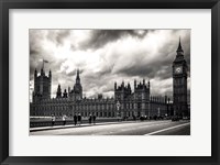 Framed Houses of Parliament B/W