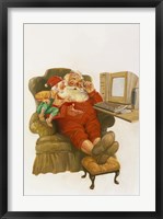 Framed Santa Learning Computer