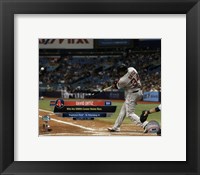 Framed David Ortiz hits his 500th career MLB home run on September 12, 2015 at Tropicana Field