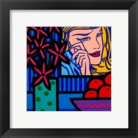 Framed Still Life With Lichtenstein Crying Girl