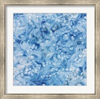 Framed Blue Swirls