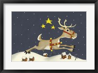 Framed Santa's Reindeer