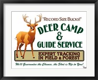 Framed Deer Camp