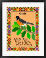 Framed Robin Quilt
