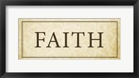 Framed Faith Plaque