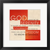 Framed Serenity Prayer