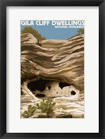 Framed Gila Cliff Dwellings