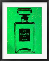 Framed Chanel Pop Art Green Chic