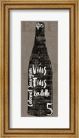 Framed Linen Wine II