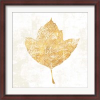 Framed Bronzed Leaf I