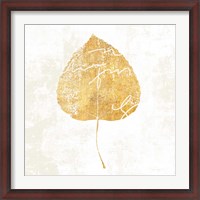 Framed Bronzed Leaf II