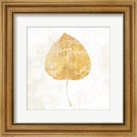 Framed Bronzed Leaf II