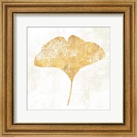 Framed Bronzed Leaf III