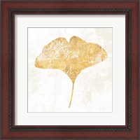 Framed Bronzed Leaf III