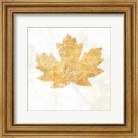 Framed Bronzed Leaf IV