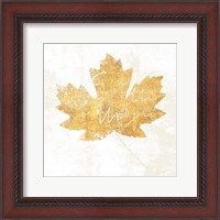 Framed Bronzed Leaf IV