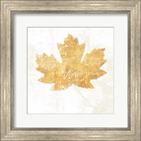 Framed Bronzed Leaf IV