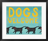 Framed Dogs Welcome
