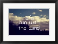 Framed Run With The Wind