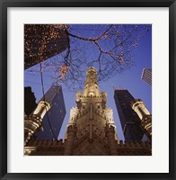 Framed Winter Water Tower, Chicago, IL