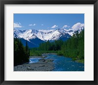 Framed Chugach Mountains, Alaska