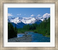 Framed Chugach Mountains, Alaska