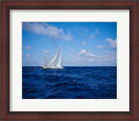 Framed Sailboat in the Bahamas