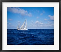 Framed Sailboat in the Bahamas