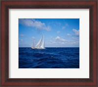 Framed Sailboat in the Bahamas