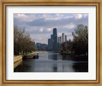 Framed Lincoln Park Lagoon, Chicago, Cook County, Illinois