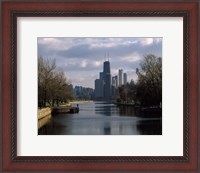 Framed Lincoln Park Lagoon, Chicago, Cook County, Illinois