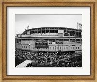 Framed Wrigley Field, Chicago, Cook County, Illinois