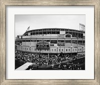 Framed Wrigley Field, Chicago, Cook County, Illinois