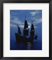 Framed Replica of Mayflower II