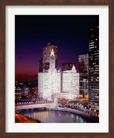 Framed Wrigley Building, Michigan Avenue, Chicago