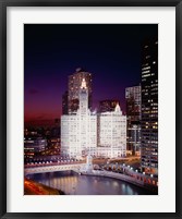 Framed Wrigley Building, Michigan Avenue, Chicago
