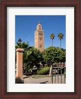 Framed Koutoubia Minaret built by Yacoub el Mansour, Marrakesh, Morocco