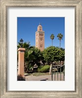 Framed Koutoubia Minaret built by Yacoub el Mansour, Marrakesh, Morocco