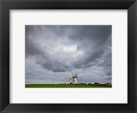 Framed Ballycopeland Windmill, built circa 1800 and still working, Millsile, County Down, Ireland