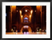 Framed Liverpool Cathedral, Church of England, Merseyside, England