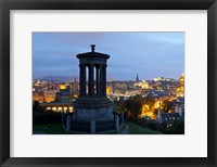 Framed Dougald Stewart Monument on Calton Hill, Edinburgh, Scotland