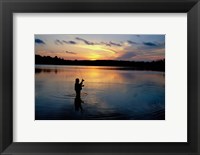Framed Fly Fisherman, Mauthe Lake, Kettle Moraine State Forest