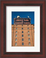 Framed Oriole Park at Camden Yards, Baltimore, Maryland