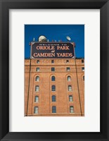 Framed Oriole Park at Camden Yards, Baltimore, Maryland