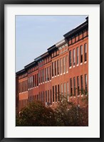 Framed Row Houses in the City, Bolton Hill, Baltimore, Maryland