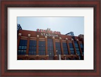 Framed Facade of the Lucas Oil Stadium, Indianapolis, Indiana