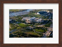 Framed Field Museum and Soldier Field, Chicago, Illinois