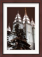 Framed Mormon Temple, Salt Lake City, Utah
