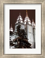 Framed Mormon Temple, Salt Lake City, Utah