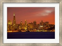 Framed San Francisco Financial District at Dusk, San Francisco, California